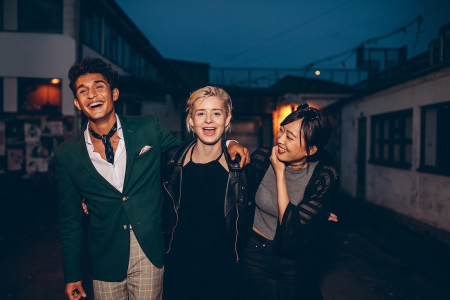 Group of friends in downtown Sacramento