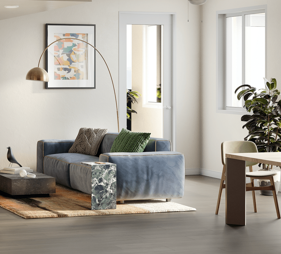 Living Room in an Apartment at 805 Riverfront