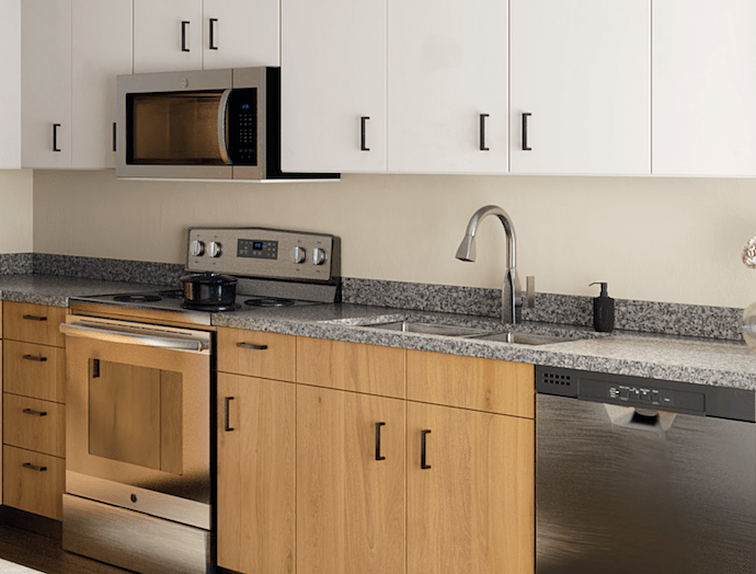 Premium Kitchen in an 805 Riverfront Apartment